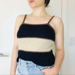 Cute Navy Striped Tank